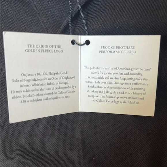NWT Brooks Brothers Black Long SleevePolo Size XXL